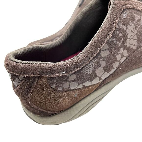 MERRELL AIR CUSHION Espresso Genuine Leather Loafers Casual Sneakers sz 7.5 - Picture 13 of 16